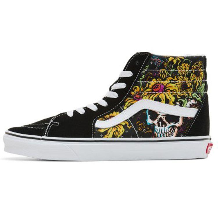 Vans SK8 Высокие кеды для скейтбординга Унисекс Черно-желтые Удобные Универсальные VN0A5HXV640