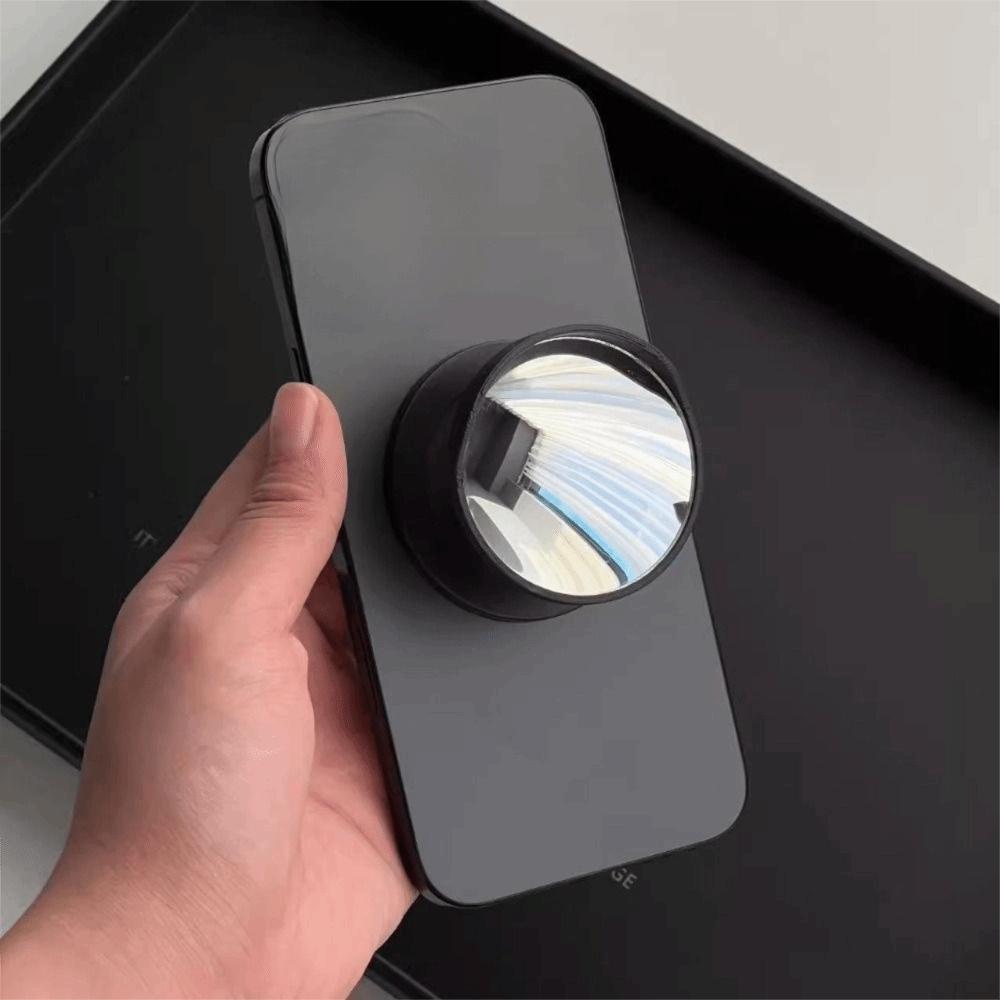 Portable Wide-Angle Mirror Phone Holder Magnetic Smartphones Support Bracket Daily Outings