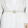 Boho Petal Pearl Waist Chain Thin Dress Skirt Belt Fashion Belly Chain Belt  Women Dress Decoration