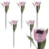 6XGarden Tulip Flower Shape LED Solar Powered Lights Outdoor Yard Standing Decor