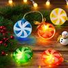 1Pc Christmas Candy Cane String Lights Battery Operated Fairy Lights For Outdoor Indoor Birthday Wedding Home Patio Xmas Decor