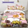 Dog S-Snoopy Pattern Bedding Set Quilt Cover Pillowcase Home Decor Gift (1 * duvet cover + 2 * pillowcase, without core)