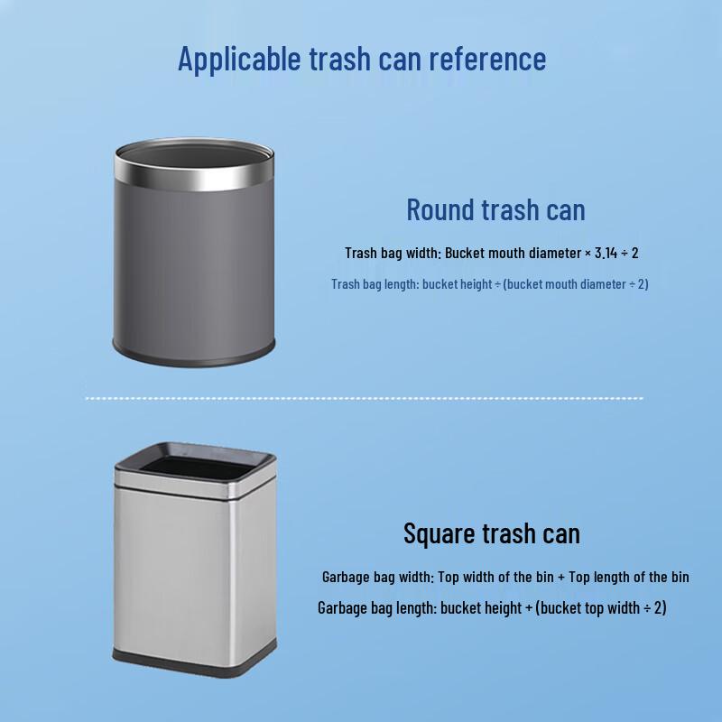 Aimas Flat-Mouth Garbage Bags