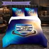 Queens Park Rangers Football 3 Piece Bedding Set Soft Duvet Cover Set with Pillowcases Printed Bedroom Decor Set for Home