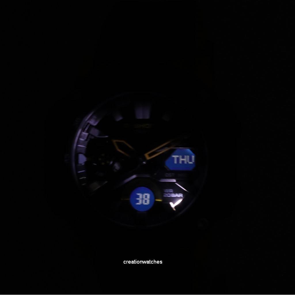 Casio G-Shock Carbon Core Guard Digital Analog Black Dial Quartz GA-2000-1A9 GA2000-1A9 200M Мужские часы