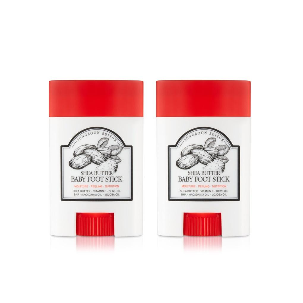 SUNGBOON EDITOR Shea Butter Baby Foot Stick 20g 1+1
