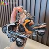 Cartoon Pull-Back Motorcycle Keychain - Creative Couple's Keychain Pendant & Small Gift