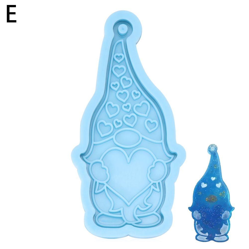 Mold Merry Christmas Garden Elves Mold Christmas Keychain Molds Silicone Moulds Jewelry Making Tool
