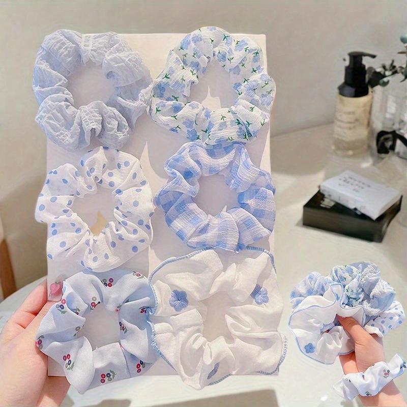 6 шт./набор аксессуаров для волос для девочек резинки для волос повязки для волос резинки для волос веревки держатель для хвостика для женщин или девочек