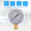 TS-50-4bar 50mm Manometer 0-60psi/0-4bar Dual Scale Water Pressure Dial 1/4 NPT Hydraulic Pressure Gauge