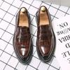 Деловые формальные кожаные туфли, мужская мода, повседневная модельная обувь, классические итальянские формальные туфли-оксфорды для мужчин, элегантные мужские туфли