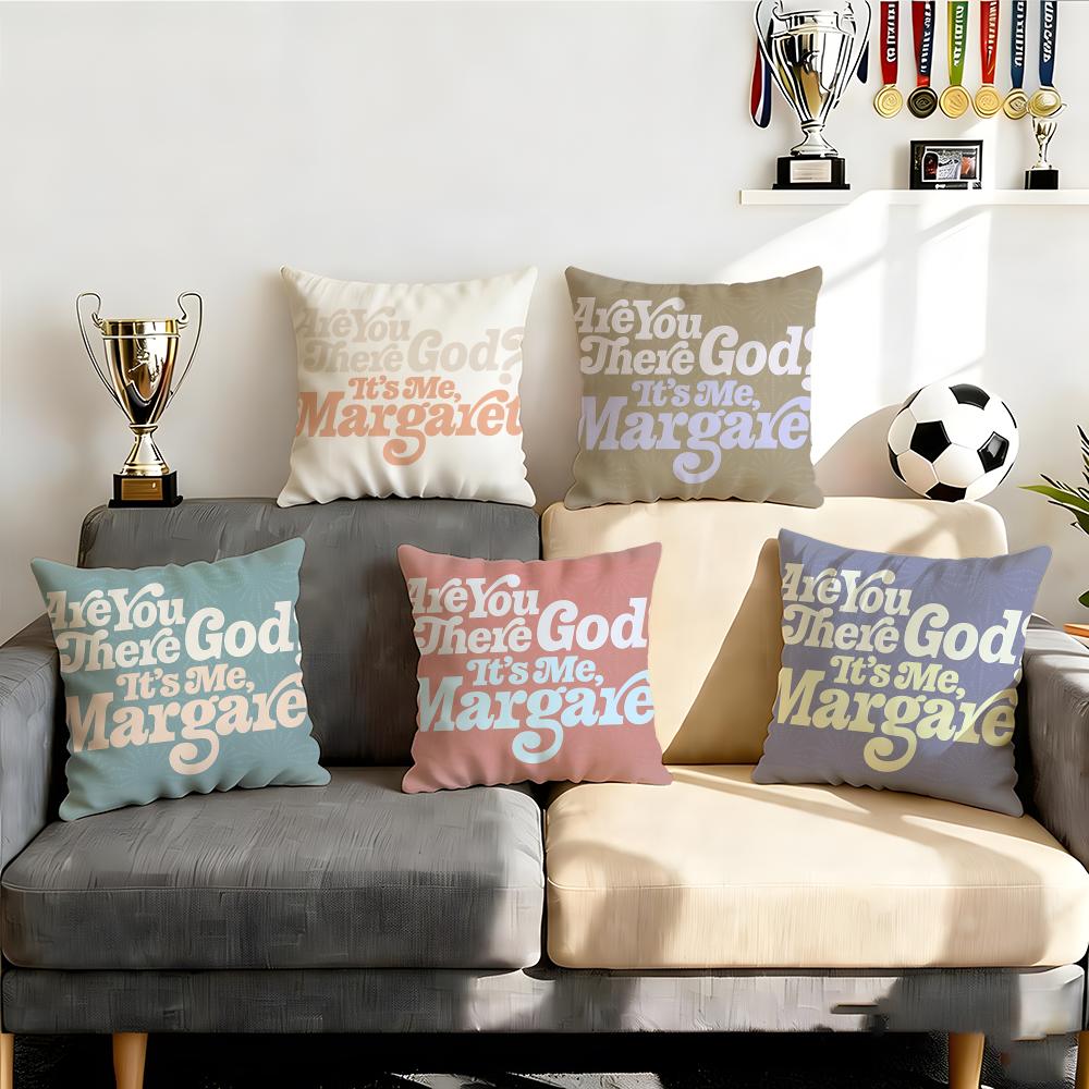 Are You There God Its Me Margaret Cushion Cover Cushion Cover Set 4Pcs 50x50 40x40 Pillowcase Decorative Sofa Home Decor