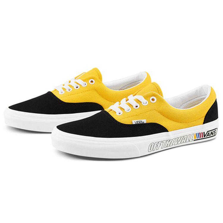 Vans Era Spliced Низкие кеды для скейтбординга Унисекс Кроссовки Черный Желтый VN0A4U39264