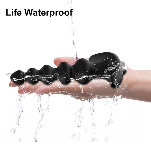 Silicone Anal Plug Vibrator Prostate Massager Vibrating Butt Plug Stimulator Anal Beads Sex