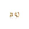 Серьги-кольца одиночные мини Aligned Duo из 14-каратного золота (14-каратное золото) LFE46