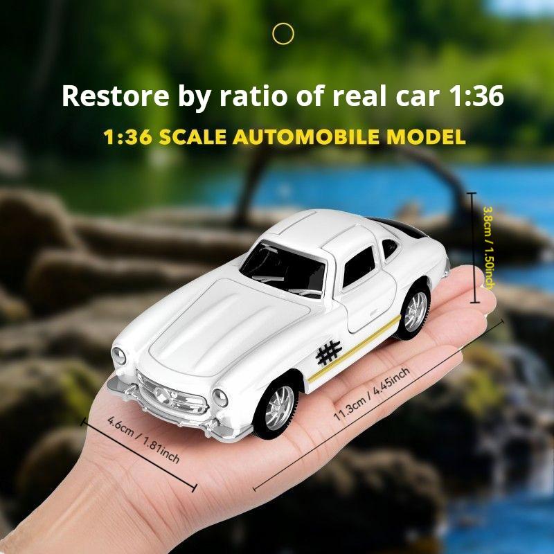 1/36 Металлическая модель автомобиля для Benzs 300SL Литье под давлением Металлическая игрушка Классические транспортные средства Модель автомобиля Симуляция Коллекция Детские подарки