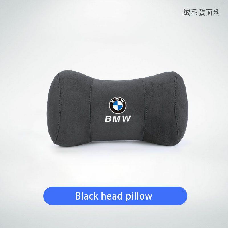 Подушка для шеи из замши и хлопка с эффектом памяти, подголовник для BMW E46 E90 E60 F30 F10 E39 i3 i4 X1 X2 X3 X5 X4 X6 X7 M3 M4 M5 G30 G20 F1