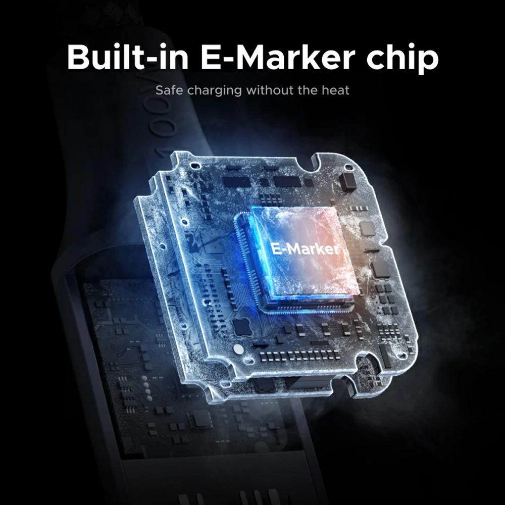 UGREEN 55517 1 м Магнитный USB C на USB C Кабель PD 100 Вт Быстрая Зарядка Data Cord для MacBook/iPhone/iPad