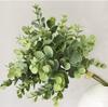 1 букет искусственных листьев эвкалипта поддельное растение для DIY свадебной вечеринки домашнего декора