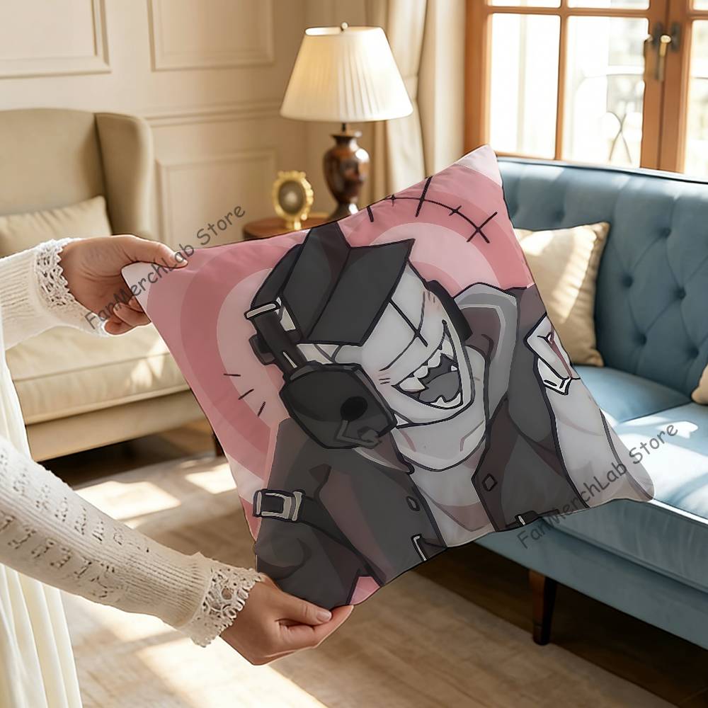 Anime HHank SSharkrobotS Pillowcase Pillowslip Cushion Plush Boys Girls Cartoon Anime Kawaii Decoration Kids Birthday Gifts