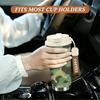 Camouflage Print Reusable Stainless Steel Insulated Coffee Tumbler, Walled Vacuum Thermal Travel Mug for Outdoor Hiking Sport