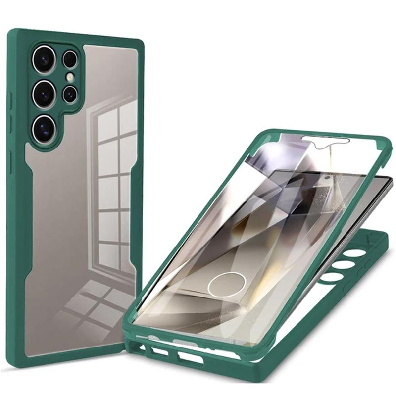 Противоударный прозрачный защитный чехол для Samsung Galaxy S24 Ultra Plus A55 A35 A25 A15 A05 A05S 5G 4G Мягкий защитный чехол из ТПУ для всего тела