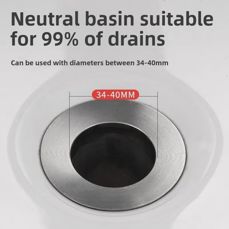 Фильтр для слива раковины Push с герметичным откидным сердечником