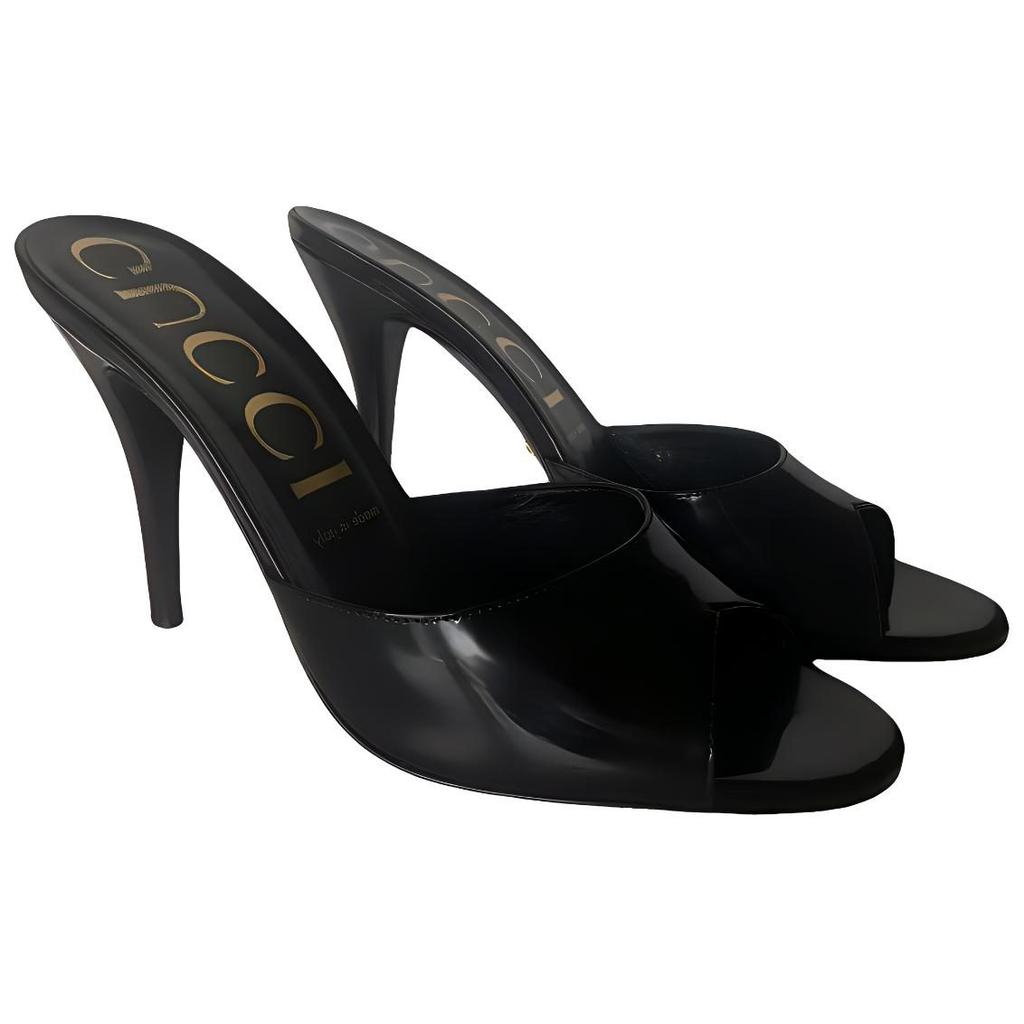 Gucci Шлепанцы Женские Черные 593389 CLG00 1000