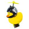 Велосипедный звонок в виде утки Универсальный велосипедный руль Желтый утиный звонок Резиновая утка Велосипедный звонок со светодиодной подсветкой Шлем и пропеллер