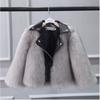 Детская одежда Осень и Зима Новая шуба из искусственного лисьего меха для мальчиков и девочек Теплое и толстое пальто для малышей Пушистое хлопковое пальто