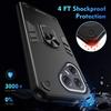 For TECNO Pova 7 Ultra 5G Case PC+TPU Drop Defend Phone Cover with Ring Kickstand