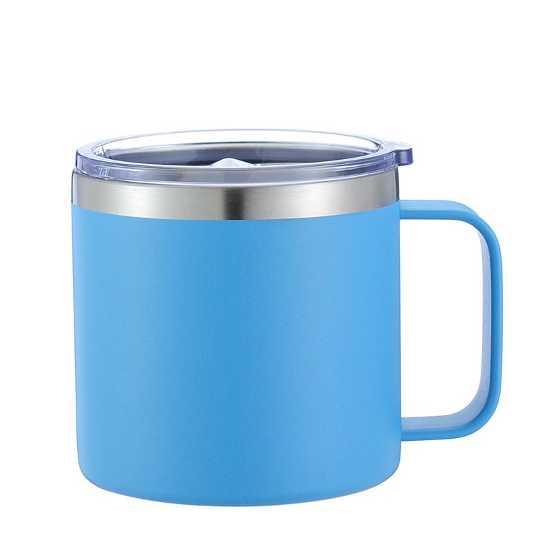 14 унций кружка для кофе с ручкой Yetys Tumbler нержавеющая сталь вакуумная изоляция термокружка для пива дорожный термос с герметичной крышкой