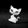 High-End Cute Oil Dripping Kitten Brooch Female Personality Temperament Animal Brooch Creative Pin Suit With Accessories