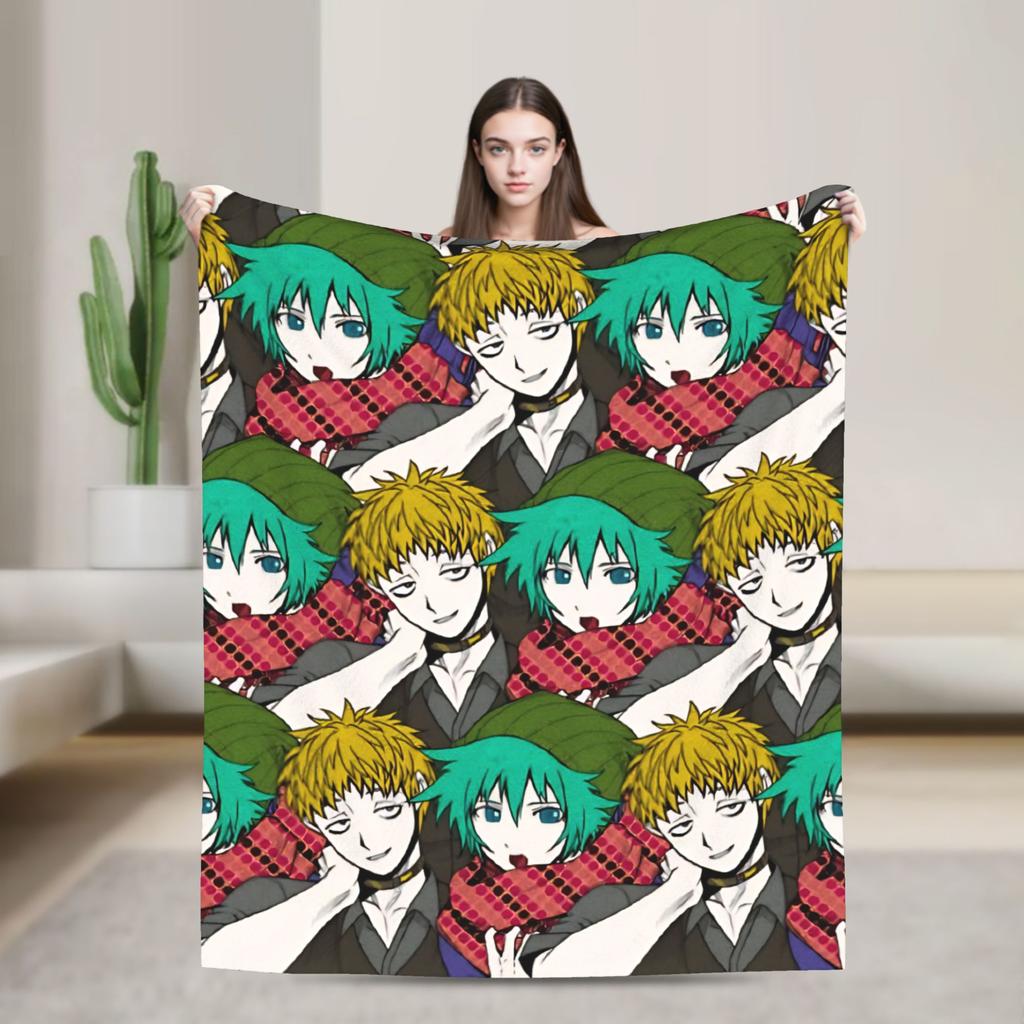 Shin TsukimiKanna Kizuchi Blanket Travel Office Throw Blanket For Couch Chair Sofa Bed Warm Soft Customized Quality Bedspread