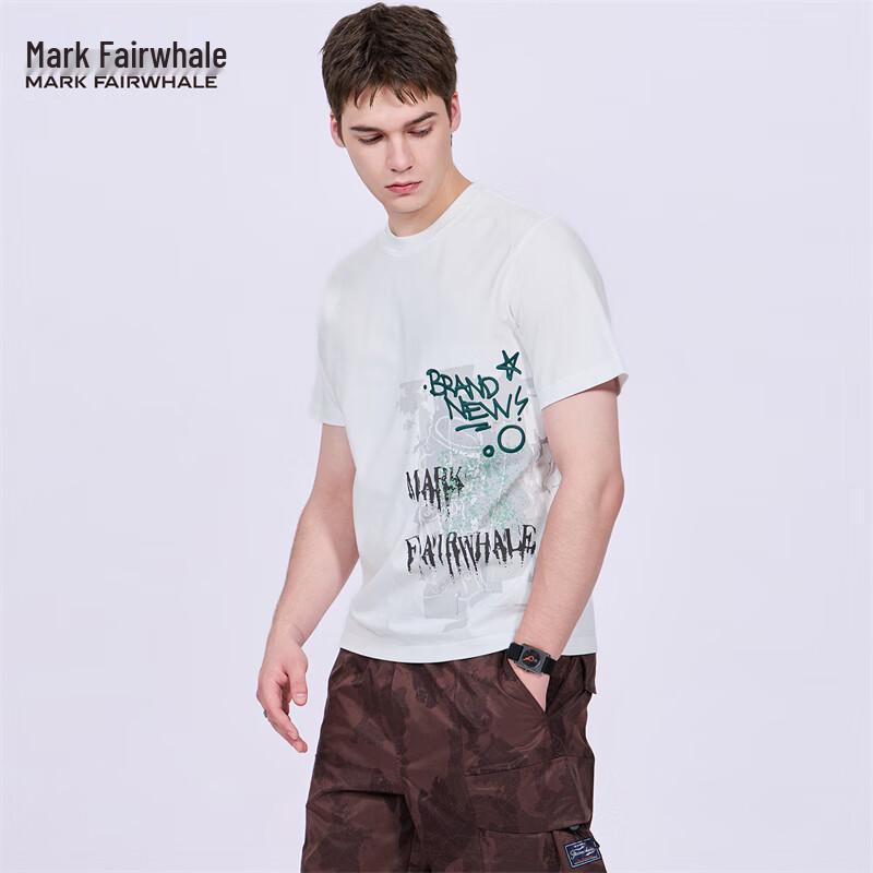 Mark Fairwhale Мужская модная футболка с вышивкой, с коротким рукавом