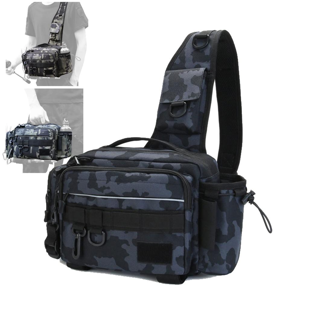 Designed with Anglers In This Waterproof Fishing Bag Holds All Your Fishing Including Lure 3 and Perfect for Waist or Shoulder Use Mind, Gear, Pliers,