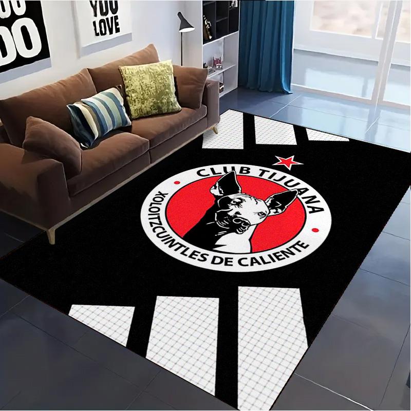 Tijuana Logo Carpet Rug for Living Room Bedroom Home Sofa Decoration,Kids play Non-slip Floor Mat