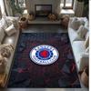 Rangers FC Футбол Футболный Узор Мягкий Ковер для Зоны Нескользящий Ковер для Пола в Помещении Спортивный Декоративный Коврик для Спальни