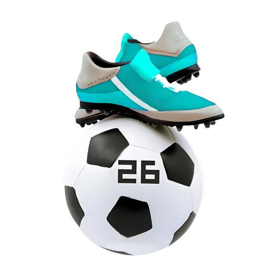 Рождественское украшение Футбольный дизайн Легко повесить Декоративный праздничный кулон с узором на праздничную тему Домашний декор