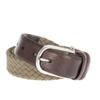 HM411225 Мужской плетеный ремень из холста