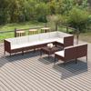 Day and Night - Day and Night Garden Furniture Set 9 Pieces and Brown Synthetic Rattan Cushions