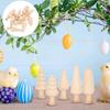 20 шт. незаконченный деревянный гриб, деревянные куклы-колышки, люди-колышки для декоративно-прикладного искусства, украшения для проектов DIY, украшение для книжных полок стола