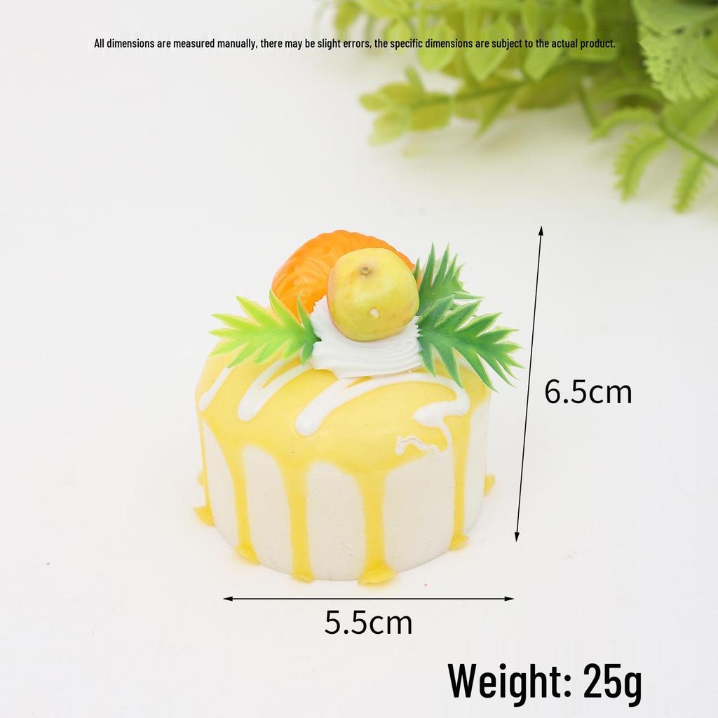 Креативная модель фруктового торта, магнит на холодильник и европейское украшение для витрины муссового торта