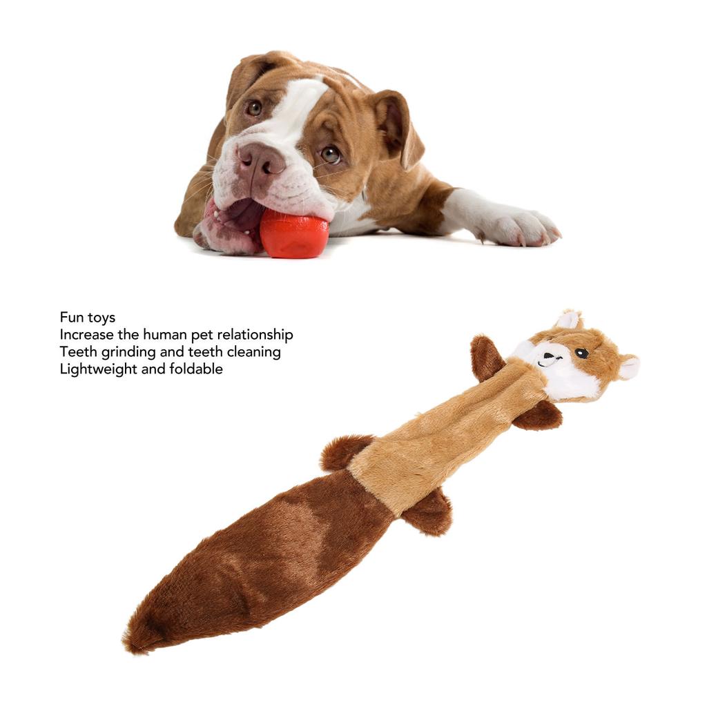 Dog Squeaky Raccoon Toys Bite Resistant Safe Plush Dog Teething Toys for Pet Supplies