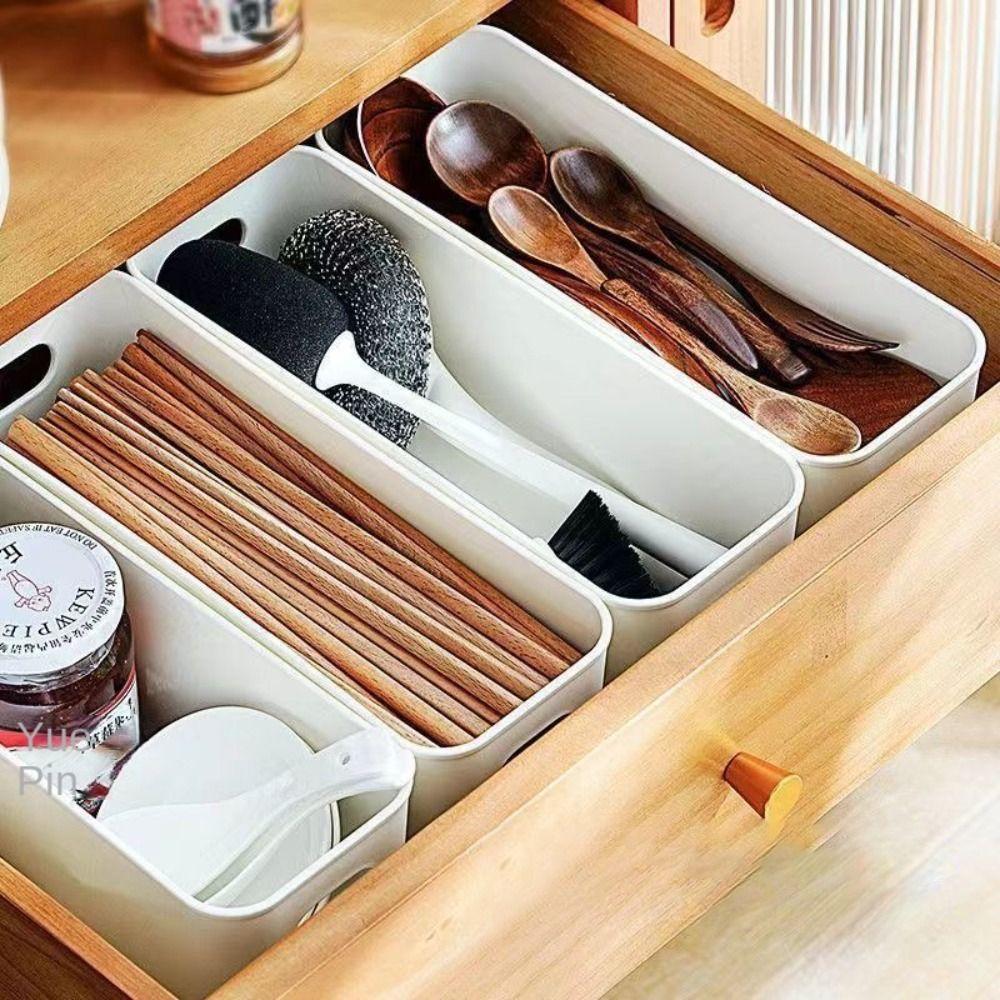 Large Capacity Kitchen Organizer Bin Coverless Organizer Containers Portable Storage Drawer