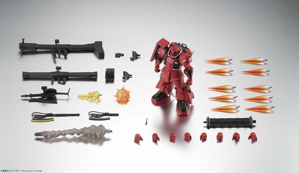 TAMASHII NATIONS Робот Духи Мобильный доспех Гандам Джонни Райден Высокомобильный Тип Заку II 125 мм окрашенная подвижная фигурка 158169 [СТОРОНА MS] MS-06R-2 вер.