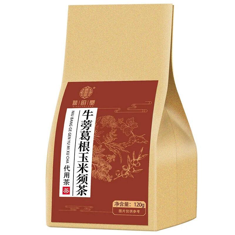 Чай из лопуха Пуэрария Лобата Кукурузный Шелковый Полезный травяной чай в пакетиках 120г