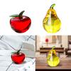 Fruit Statue Glass Creative Crafts Ornament Tabletop Centerpiece Table Decor for Bedroom Car Dashboard Bookshelf Living Room