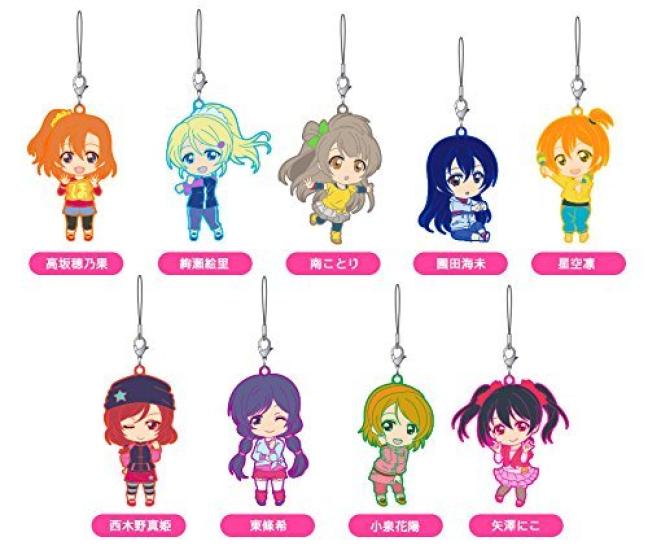 Nendoroid Plus Trading Rubber Strap Love 03 PVC Box of 9 Live! Non-scale