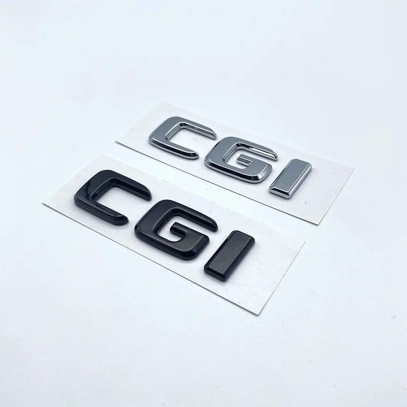 Буквы-эмблема для Mercedes Benz CDI CGI TDI 4Matic, Стайлинг автомобиля, табличка с логотипом багажника, наклейка с логотипом, плоские шрифты, серебристый, глянцевый, черный
